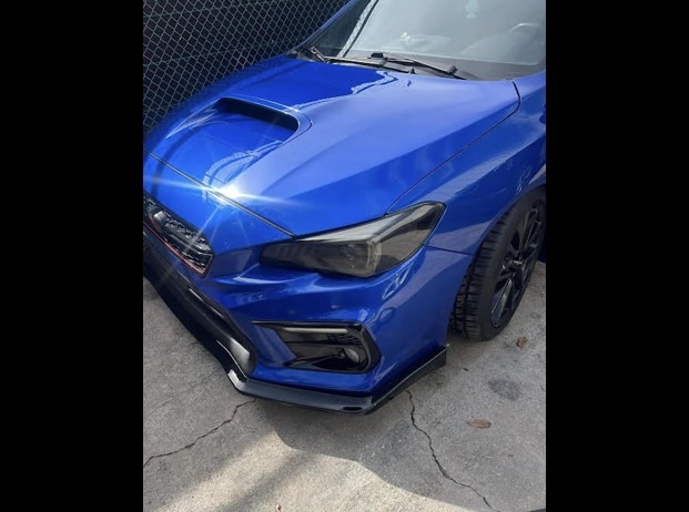 Subaru WRX (blue) before